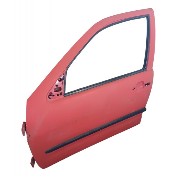 Porta Dianteira Esquerda Volkswagen Polo Van 1998 Detalhes  Esquerdo Vermelha Dianteira