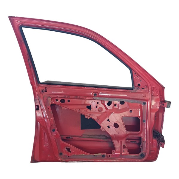 Porta Dianteira Esquerda Volkswagen Polo Van 1998 Detalhes  Esquerdo Vermelha Dianteira