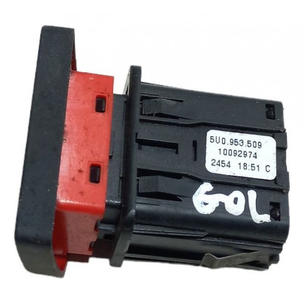 Botão Pisca Alerta Volkswagen Gol G6 2015 Preto