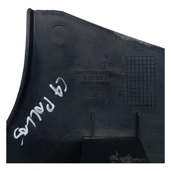 Moldura Soleira Porta Traseira Direita Citroen C4 Pallas 07 Preto