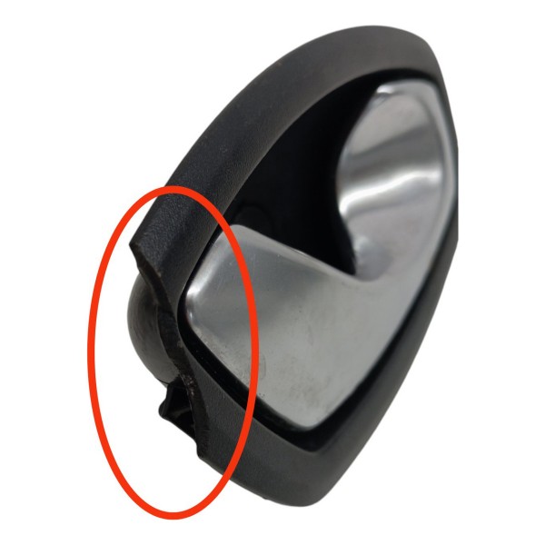 Maçaneta Interna Dianteira Dir. Renault Fluence 2011 Detalhe Preto Dianteira