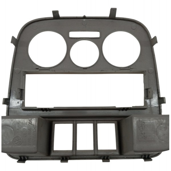 Moldura Central Painel Volkswagen Gol G4 2006 07 Prateado