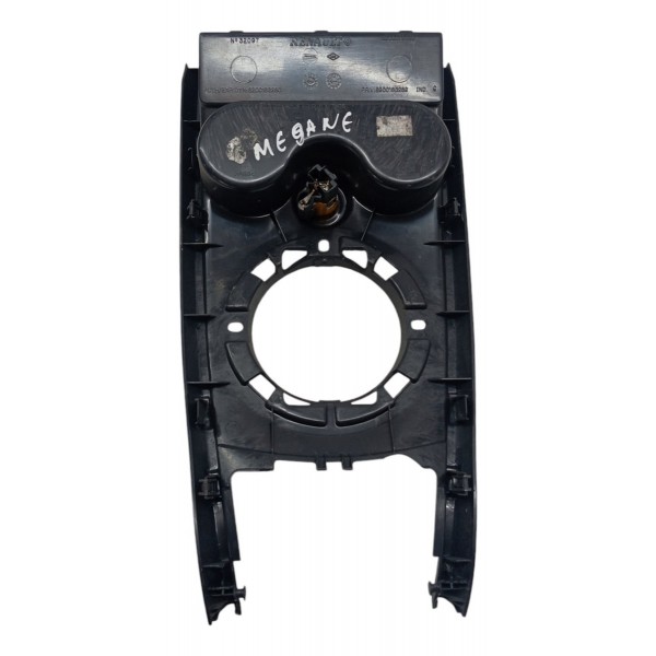 Moldura Console Porta Copos Renault Megane 2007 2008 Detalhe Preto
