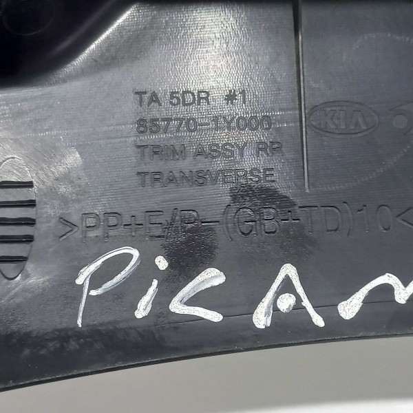 Moldura Soleira Porta Malas Kia Picanto 2012 Preto