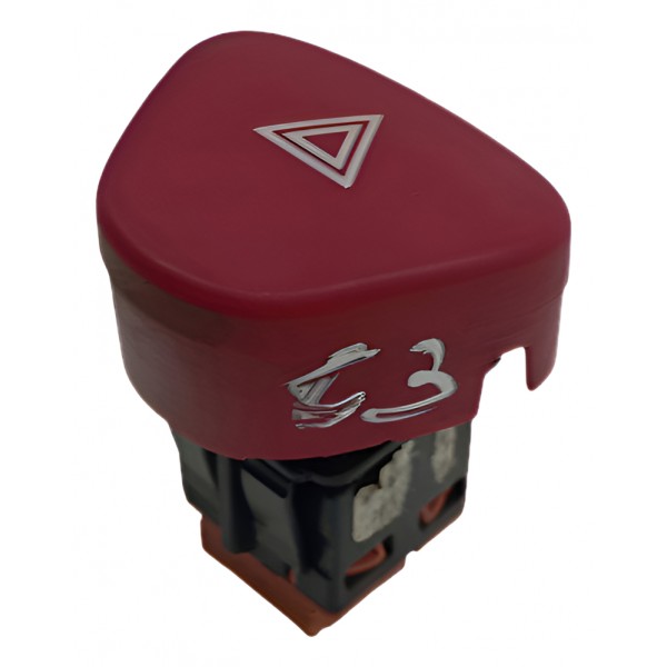 Botão Alerta Citroen C3 2006 2008 Preto