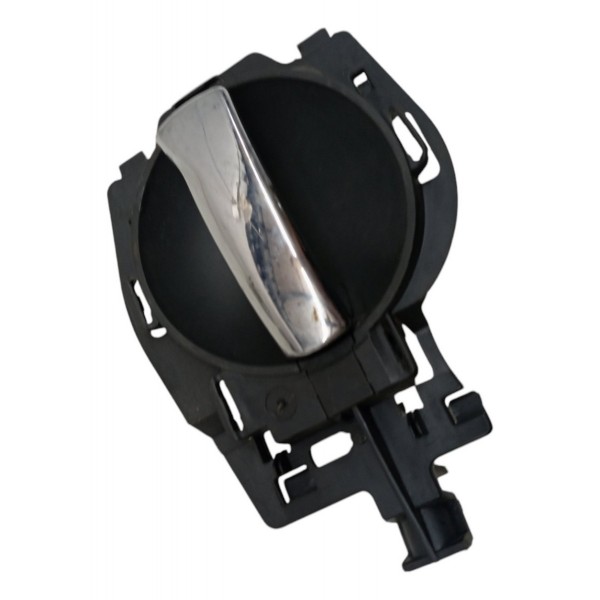 Maçaneta Interna Dianteira Esquerda Citroen C3 2006 2008 Preto Dianteira