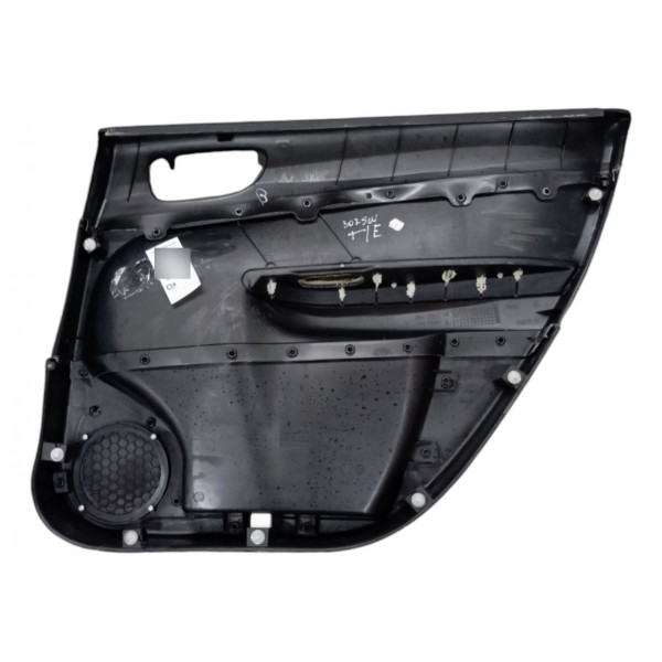 Forro Porta Traseira Esquerda Peugeot 307 Sw 2.0 2004 2005 Preto