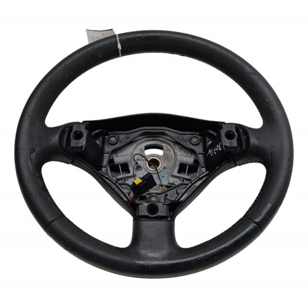 Volante Direção Peugeot 307 Sw 2.0 2004 2005 2006 2007 2008 Preto