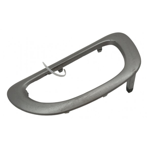 Moldura Maçaneta Interna Dianteira Esquerda Peugeot 307 2005 Prateado Dianteira