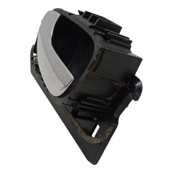 Moldura Maçaneta Interna Dianteira Esquerda Peugeot 307 2005 Prateado Dianteira