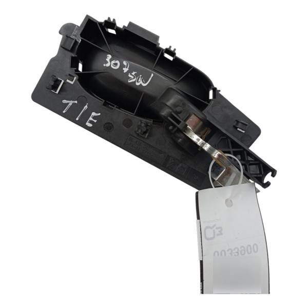 Maçaneta Interna Tráseira Esquerda Peugeot 307 2005 Preto Traseira