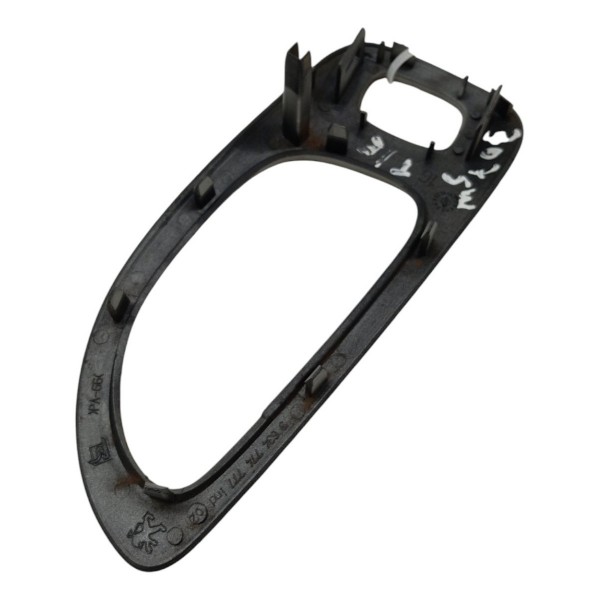 Moldura Maçaneta Interna Tráseira Esquerda Peugeot 307 2005 Prateado Traseira