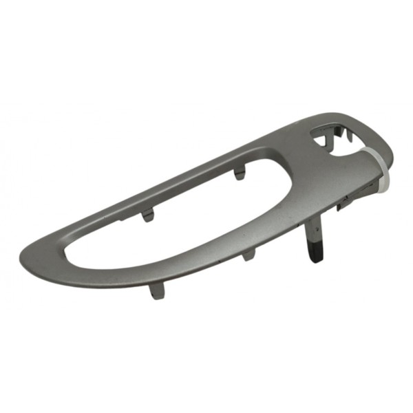 Moldura Maçaneta Interna Tráseira Esquerda Peugeot 307 2005 Prateado Traseira