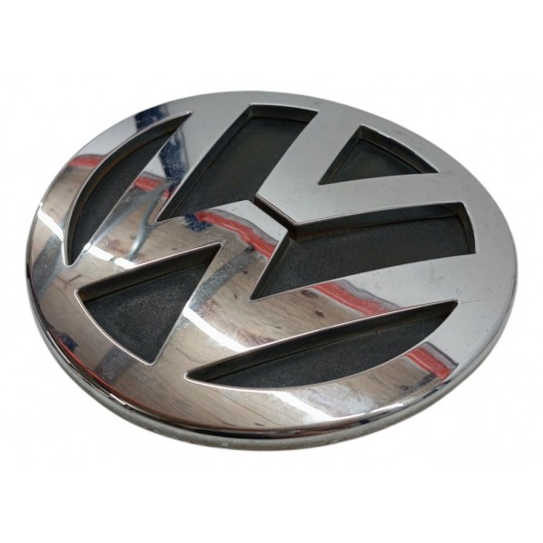 Emblema Vw Tampa Traseira Volkswagen Gol Polo Spacefox 2010 Prata