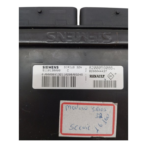 Kit Módulo Injeção Renault Scenic 1.6 16v Gasolina 2007 2008