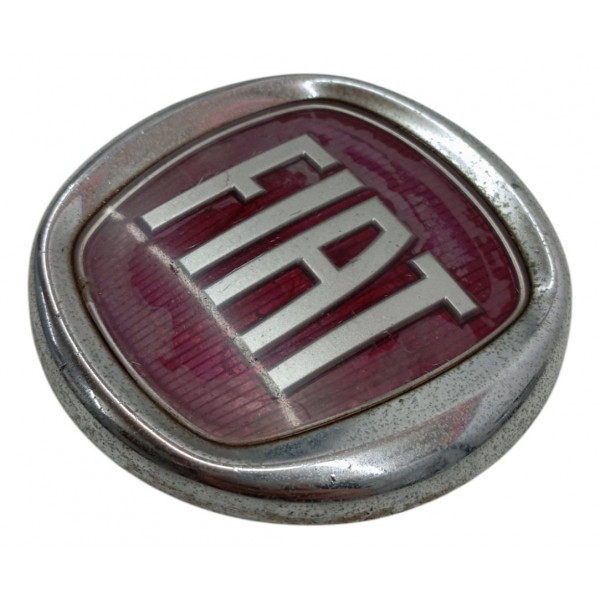 Emblema Grade Dianteira Fiat Palio Siena Strada Uno 2006 07 Prata