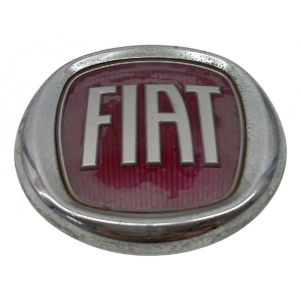 Emblema Grade Dianteira Fiat Palio Siena Strada Uno 2006 07 Prata