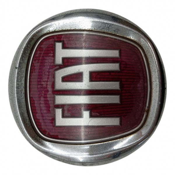 Emblema Grade Dianteira Fiat Palio Siena Strada Uno 2006 07 Prata