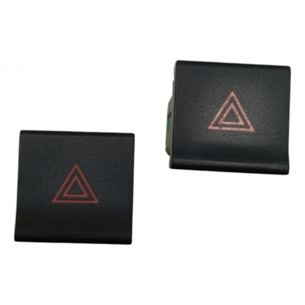 Par Botão Pisca Alerta Volkswagen Fox Spacefox Crossfox 2015 Preto