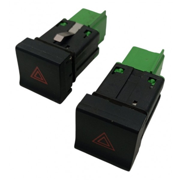 Par Botão Pisca Alerta Volkswagen Fox Spacefox Crossfox 2015 Preto