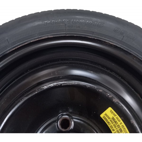 Roda Estepe Pneu 135/80 R15 Honda City 2014 2015 2016 2017
