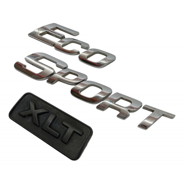 Emblema Tampa Traseira Ford Ecosport 2006 2007 2008 2009 10 Prata