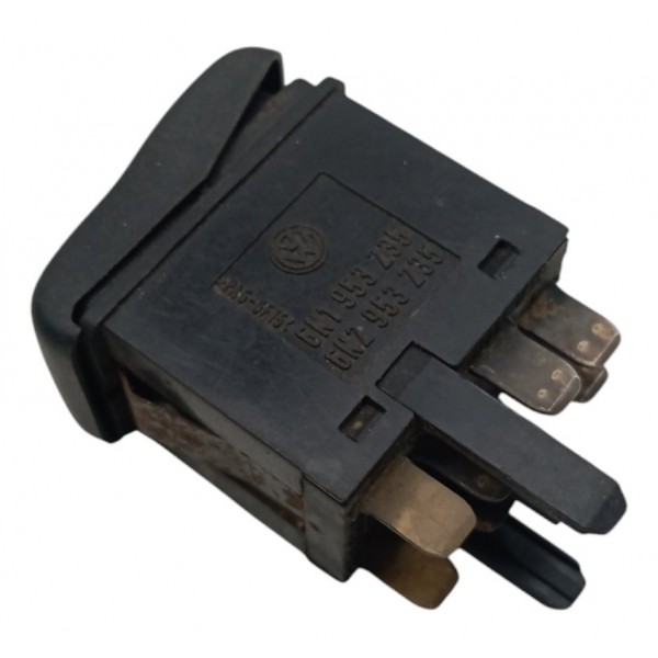 Botão Pisca Alerta Volkswagen Polo Van Seat 1999 2000 2001 Preto