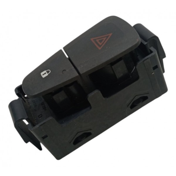 Botão Pisca Alerta Trava Portas Renault Sandero 2010 2011 12 Preto