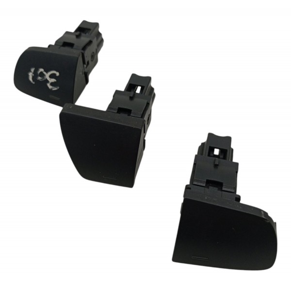 Kit Botão Falso Painel Central Peugeot 307 2005 2006 2007 08