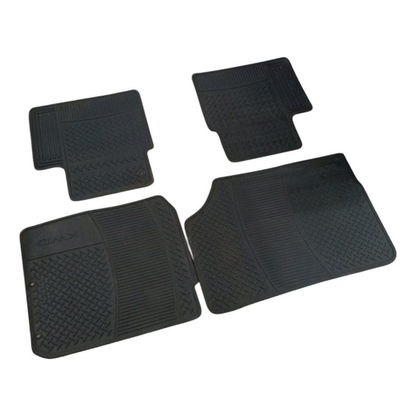 Kit Jogo Tapetes Renault Kwid 1.0 3cc 2017 2018 2019 2020 21 Preto