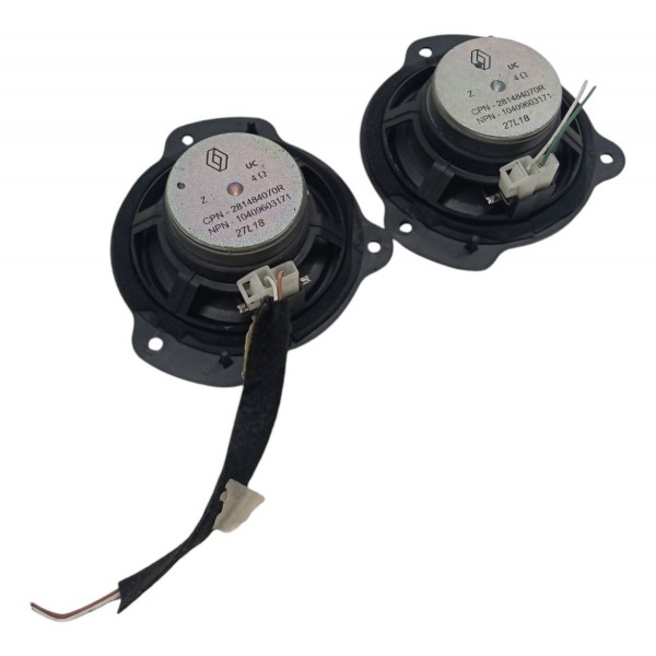 Par Alto Falante Painel Renault Kwid 1.0 3cc 2018 2019 2020 Preto