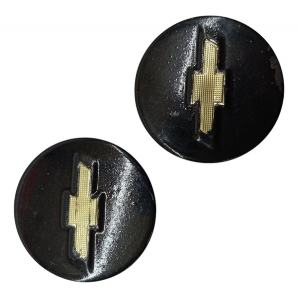 Par Tampa Emblema Roda Chevrolet Cruze Prisma Montana 2014