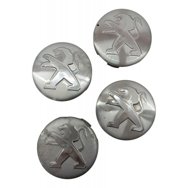 Kit Tampa Emblema Roda Peugeot 208 308 408 3008 2014 2015 16