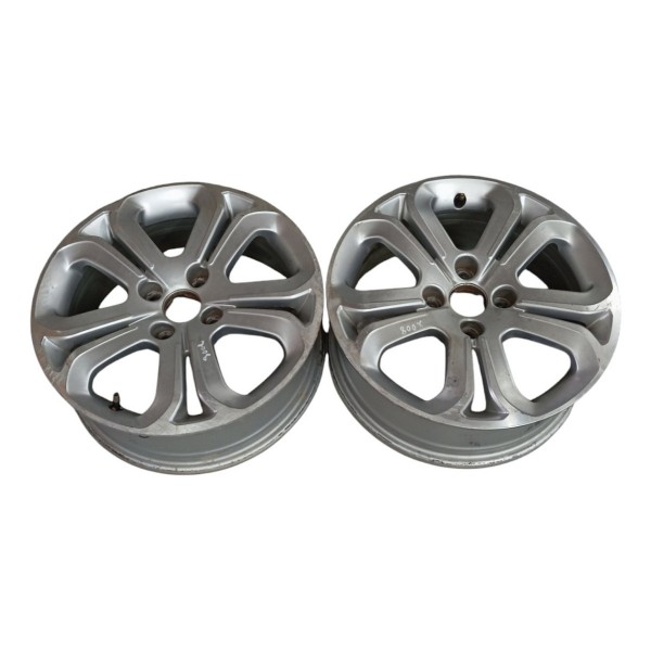 Par Roda Aro 16 Original Peugeot 2008 Griffe 2017 2018 2019 Prateado