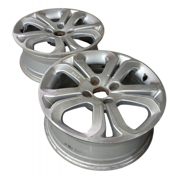 Par Roda Aro 16 Original Peugeot 2008 Griffe 2017 2018 2019 Prateado