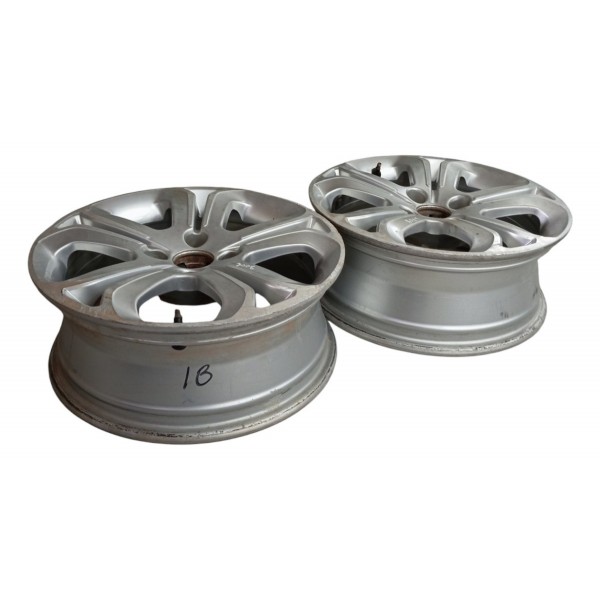 Par Roda Aro 16 Original Peugeot 2008 Griffe 2017 2018 2019 Prateado