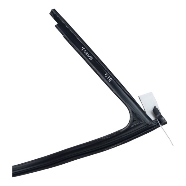 Borracha Guarnição Dianteira Esquerda Vw Tcross Tsi 2021 22 Preto