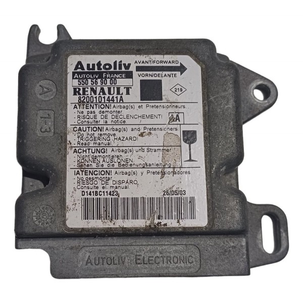 Módulo Airbag Colisão Renault Scenic 2002 2003 2004 2005