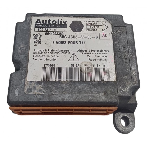 Modulo Airbag Colisão Peugeot 206 2004 2005 2006 2007 2008