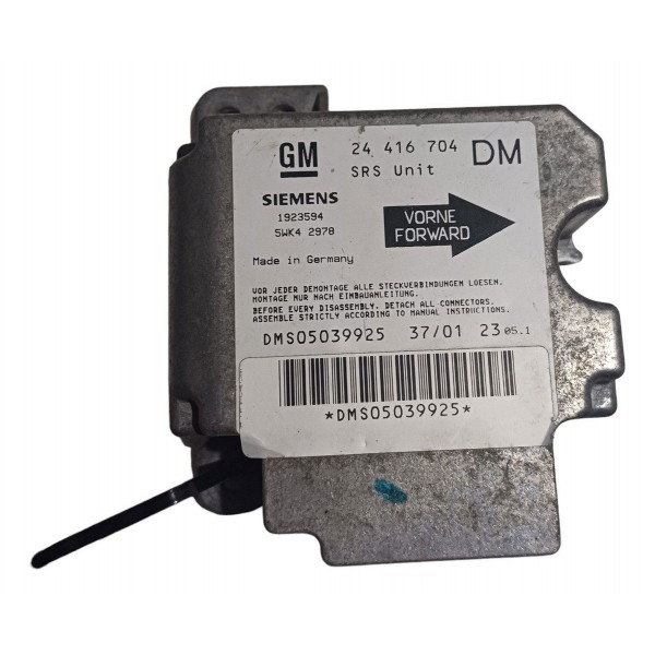 Modulo Airbag Impacto Colisão Gm Zafira 2.0 2002 2003 2004