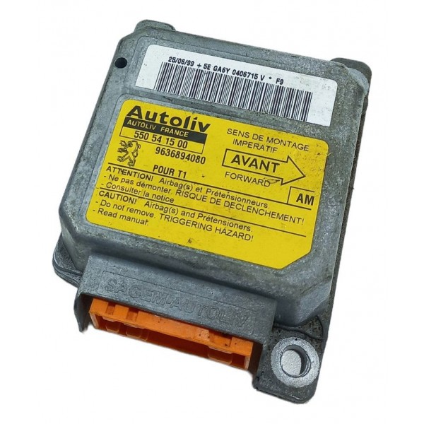 Módulo Airbag Impacto Colisão Peugeot 206 550541500 2007