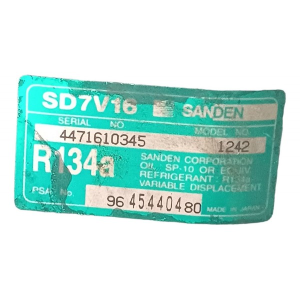 Compressor Ar Condicionado Citroen C5 2.0 2004 2005 2006