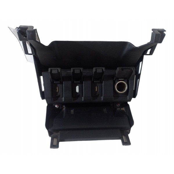 Moldura Painel Central Tomada 12v Usb Hdmi Honda Hrv 2016 17