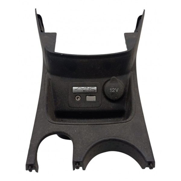 Moldura Console Central 12v Auxiliar Ford New Fiesta 2016 17