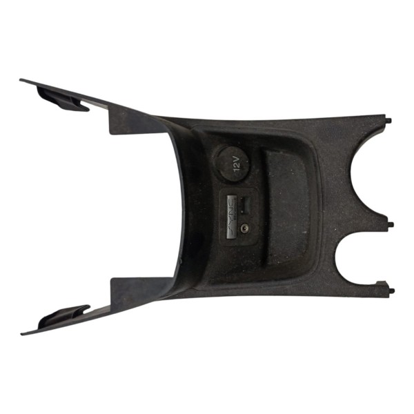 Moldura Console Central 12v Auxiliar Ford New Fiesta 2016 17