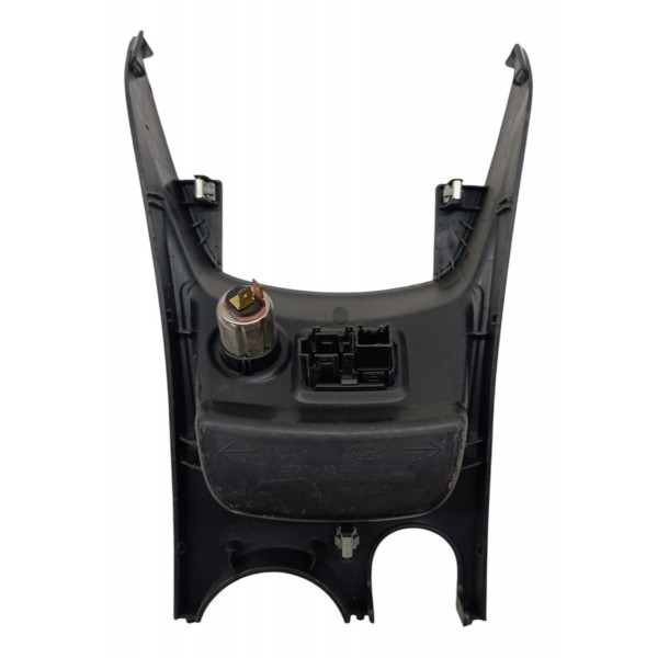 Moldura Console Central 12v Auxiliar Ford New Fiesta 2016 17