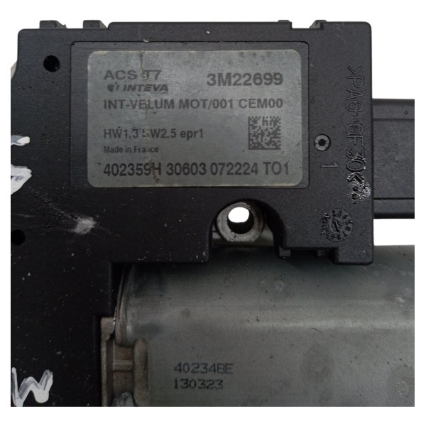 Motor Cortina Teto Solar Panoramico Peugeot 308 2013 2014 15