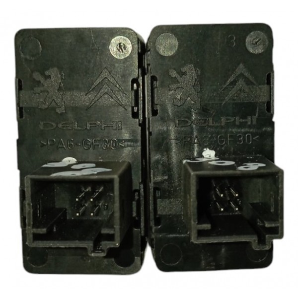 Par Botão Vidro Elétrico Traseiro Peugeot 308 2.0 2013 2014