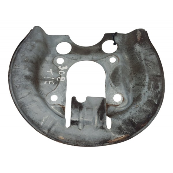 Espelho Defletor Disco Traseiro Esq Peugeot 308 2.0 2014 Prateado