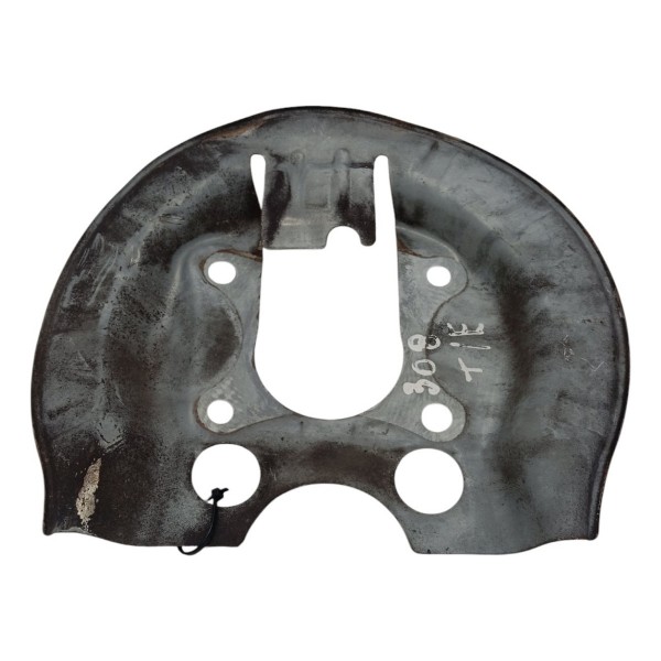 Espelho Defletor Disco Traseiro Esq Peugeot 308 2.0 2014 Prateado